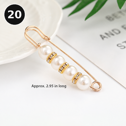 🎒 49% OFF NOW! 💎 Pearl No-Sew Waist Adjuster Pin – Instantly Tighten Loose Jeans, Pants & Skirts ✨
